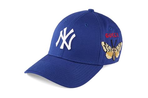 blue gucci yankees hat|gucci yankees capsules.